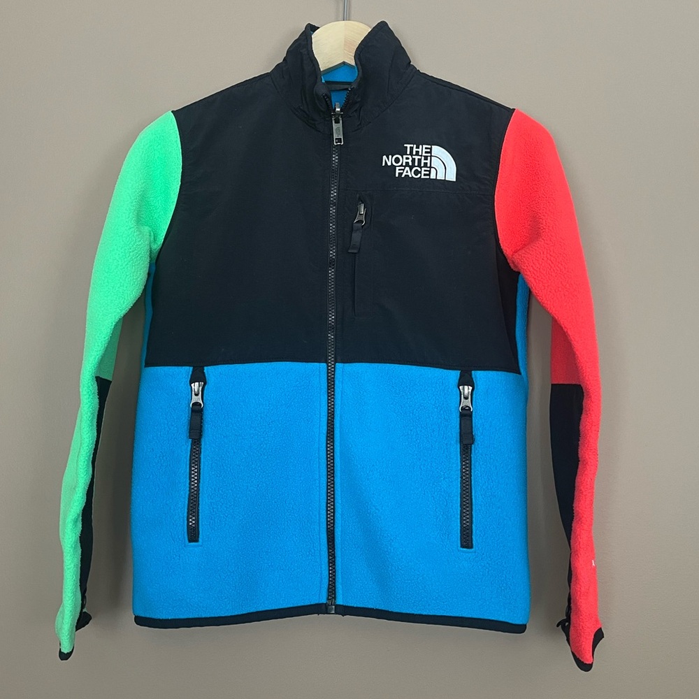 {The North Face} Unisex Denali Fleece Polartec Jacket Colorblock - Youth Large